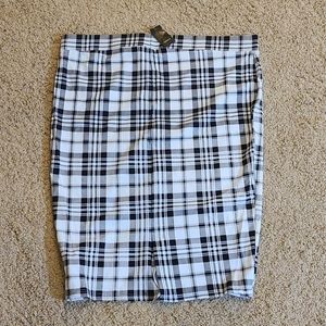 Torrid plaid pencil skirt